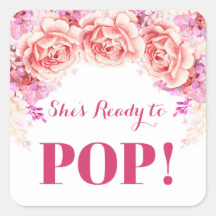 Witte roze bloemen klaar voor Pop Favor Tags
