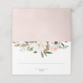 Witte roze blozende magnolia begroeiing bloemstuk (Buitenkant ongevouwen)