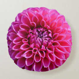 Witte Roze Dahlia Bloem Worp Kussen