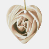 Witte roze druk keramisch ornament (Rechts)