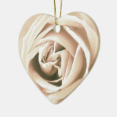 Witte roze druk keramisch ornament (Links)