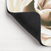 Witte roze druk muismat (Hoek)