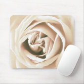 Witte roze druk muismat (Met muis)