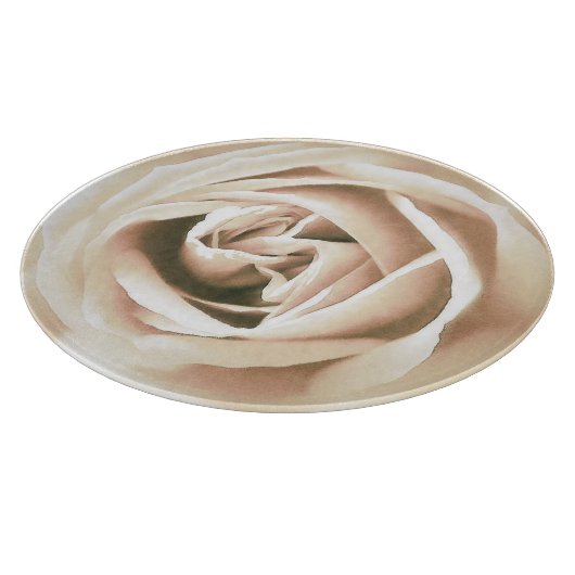 Witte roze druk snijplank (Hoek)