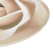 Witte roze druk snijplank (Hoek)