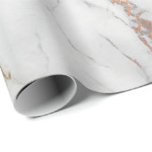 Witte roze, grijze, dunne penselen Stone koper Cadeaupapier (Rol Hoek)