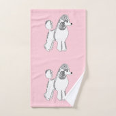 Witte roze handdoeken (Handdoek)