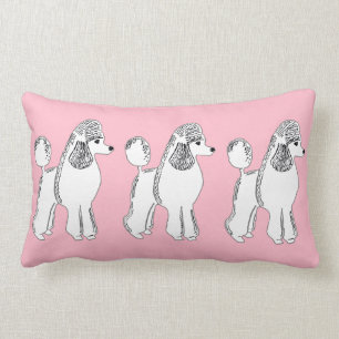 Witte roze roze lumbar Pillow Kussen