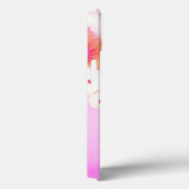 WITTE ROZE ROZEN, RODE ANEMONEBLOEMEN MONOGRAM Case-Mate iPhone CASE (Achterkant / Rechts)