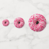 Witte roze sprinkhaan Donut Confetti (Voorkanten)