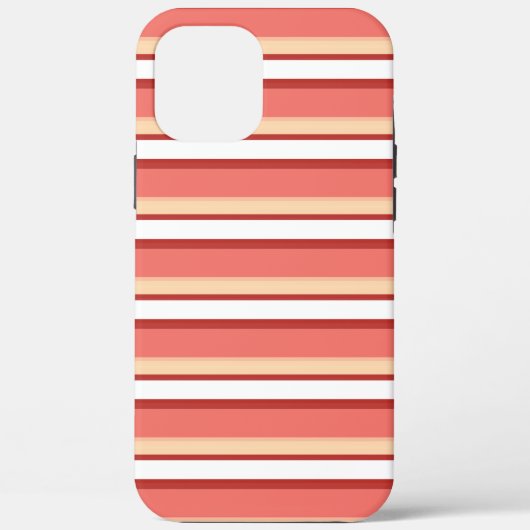 Witte roze strepen Case-Mate iPhone case (Achterkant)