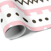 Witte roze zwarte harten Patroonverlooppapier Cadeaupapier (Rol Hoek)