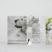 witte rozen (Staand voorkant)