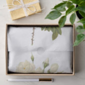  witte rozen #2 bloemen tissuepapier (Geschenk)