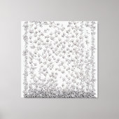 Witte rozen A Canvas Afdruk (Voorkant)