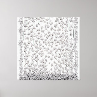 Witte rozen A Canvas Afdruk