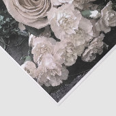  witte rozen anjers Baby Breate Tissuepapier (Detail)