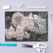  witte rozen anjers Baby Breate Tissuepapier (Craft)