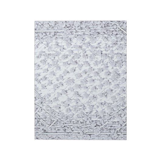 Witte rozen B Notitieblok (Gedraaid)