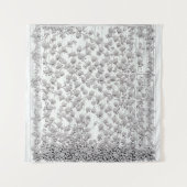 Witte rozen B Wandkleed (Voorkant)