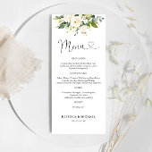 Witte Rozen Bloemen Huwelijksceremonie Menu