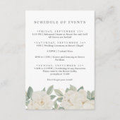 WITTE ROZEN BLOEMEN Lente PROGRAMMA VAN EVENEMENTE (Voorkant)