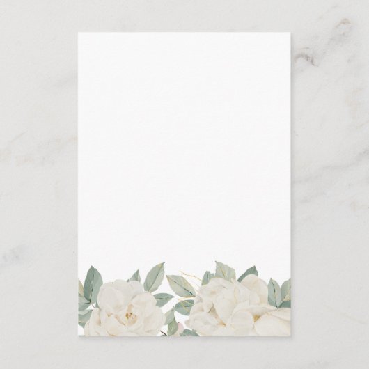 WITTE ROZEN BLOEMEN Lente PROGRAMMA VAN EVENEMENTE (Achterkant)