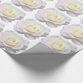 Witte rozen cadeaupapier (Hoek)
