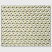 Witte Rozen Cadeaupapier (Vlak)