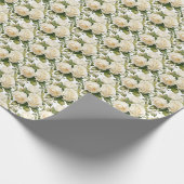 Witte Rozen Cadeaupapier (Hoek)