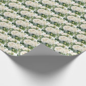 Witte rozen cadeaupapier (Hoek)