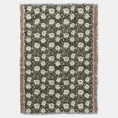 Witte rozen deken (Voorkant Verticaal)