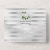  witte rozen die allemaal in één uitnodiging binde (Achterkant)