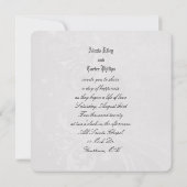 Witte Rozen en ringringen Kaart (Achterkant)