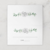 Witte Rozen Eucalyptus Baby's Ademplaats Kaarten (Buitenkant ongevouwen)