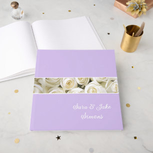 Witte rozen gastenboek