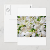 Witte rozen, Happy_ Briefkaart (Voorkant / Achterkant)