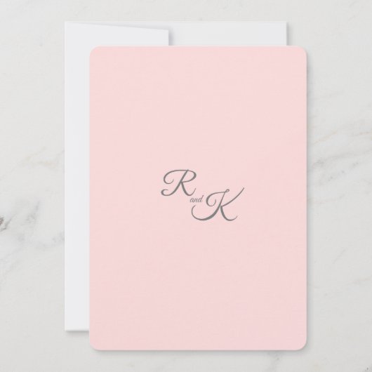 Witte Rozen Hoek Boeket | Roze Kaart (Achterkant)