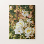Witte rozen in de tuin puzzel (Verticaal)