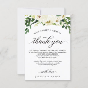 Witte rozen in plaats van favoriete kaart