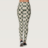 Witte rozen leggings (Achterkant)
