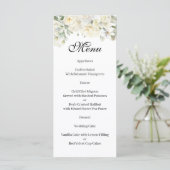 Witte Rozen Menu (Staand voorkant)