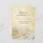 Witte rozen met ringen RSVP (Voorkant / Achterkant)