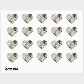 witte rozen op grijs - sticker (Vel)