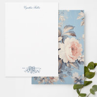 Witte Rozen op rustieke blauwe achtergrond
