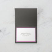 Witte Rozen & Roze Dahlia Bloemen Boeket Bedankt Kaart (Binnen)