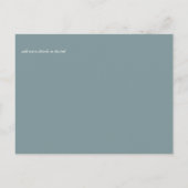 Witte rozen Sage Eucalyptus Weduwdata Briefkaart (Achterkant)