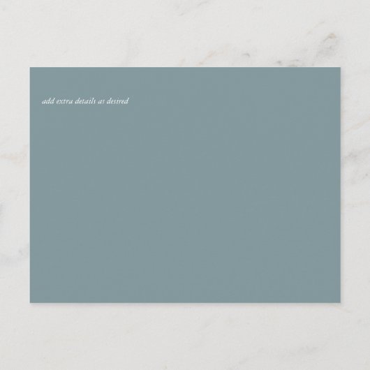 Witte rozen Sage Eucalyptus Weduwdata Briefkaart (Achterkant)