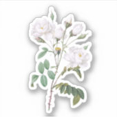  witte rozen sticker (Voorkant)