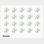 Witte rozen Stickers (Vel)